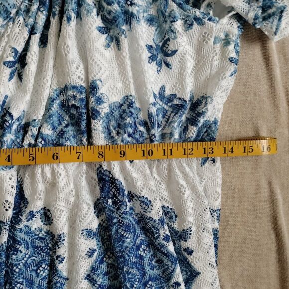 Lane Bryant Floral Crochet Halter A-Line Maxi Dress Size 14/16 NWT - Picture 4 of 9